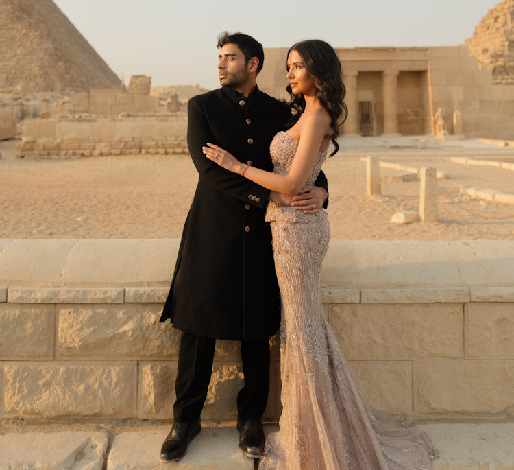 pyramids wedding