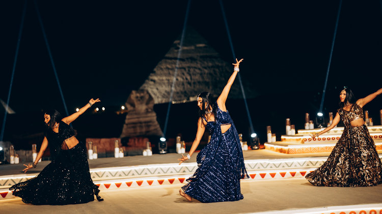 Pyramids wedding